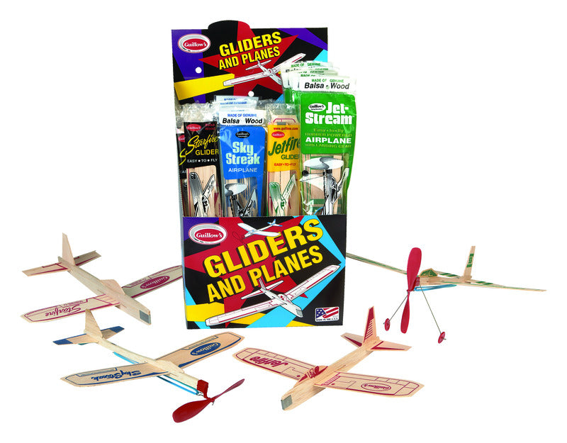 PAUL GUILLOW - Paul Guillow Gliders and Planes Balsa Wood Multi-Colored 1 pc
