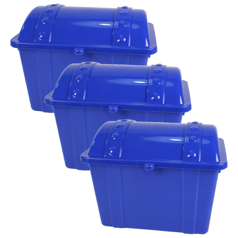 ROMANOFF - Jr. Treasure Chest, Blue, Pack of 3