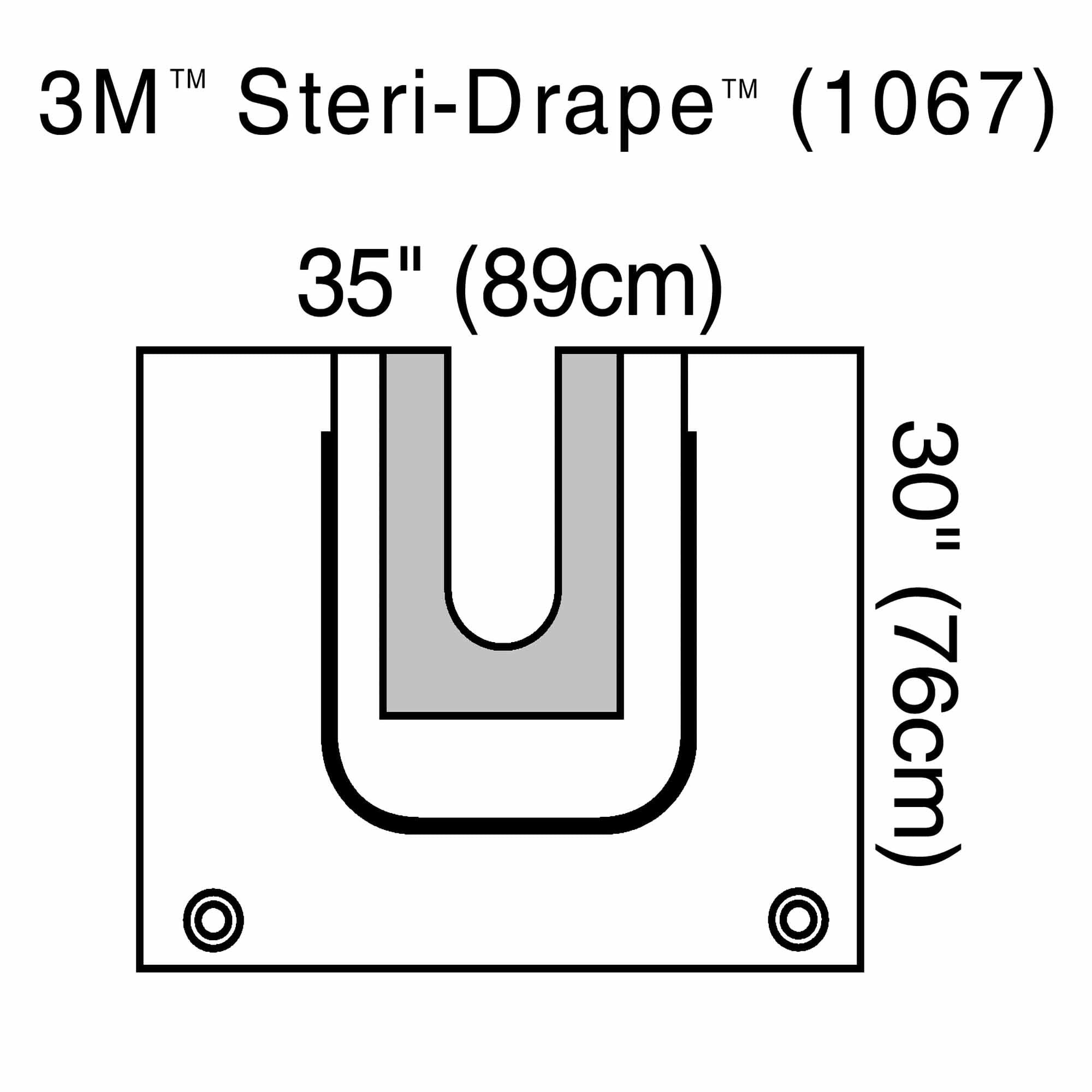 Solventum Corporation - Orthopedic Drape 3M™ Steri-Drape™ U-Pouch 35 W X 30 L Inch Sterile [20/CS]