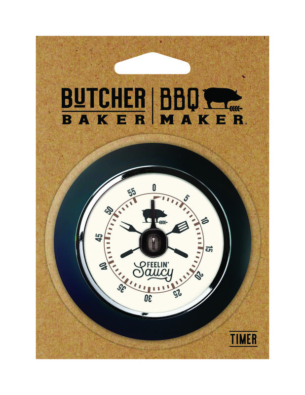 OPEN ROAD BRANDS - Open Road Brands Butcher Baker BBQ Maker Feelin' Saucy Timer Metal/Plastic 1 pk - Case of 4