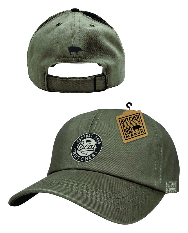 OPEN ROAD BRANDS - Open Road Brands Butcher Baker BBQ Maker Support Your Local Butcher Cap Cotton 1 pk - Case of 6