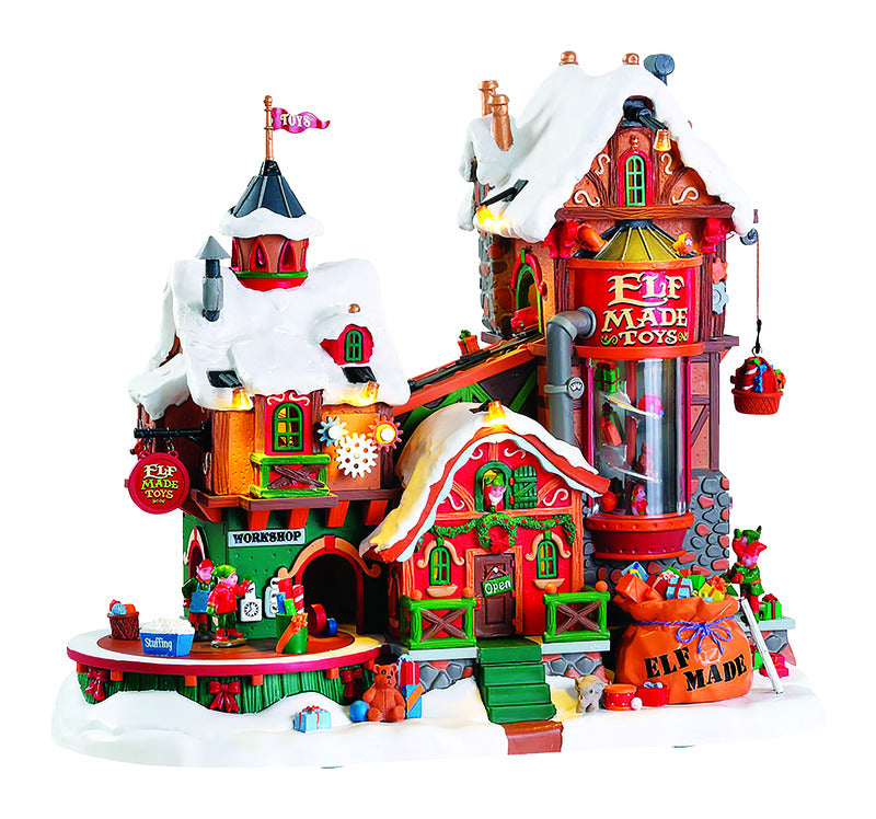 LEMAX - Lemax Santa Wonderland Multicolored Santas Wonderland Christmas Village 11 in.