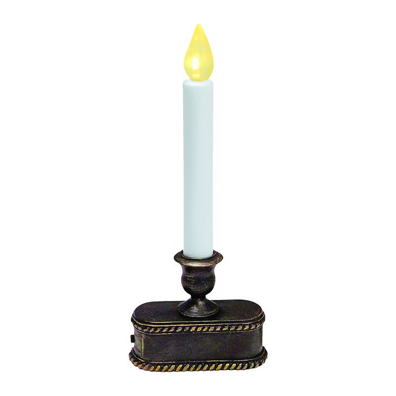 CELEBRATIONS - Celebrations Rubbed Bronze No Scent Auto Sensor Flameless Flickering Candle