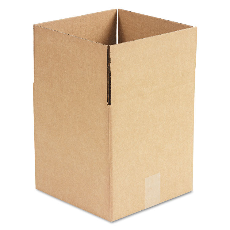 Universal - Cubed Fixed-Depth Corrugated Shipping Boxes, Regular Slotted Container (RSC), Large, 10" x 10" x 10", Brown Kraft, 25/Bundle