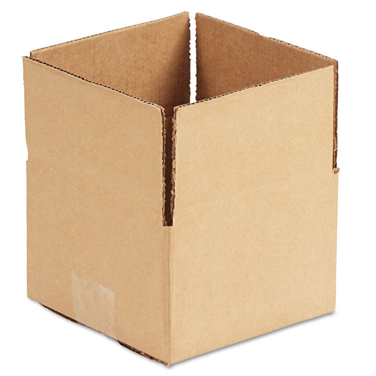 Universal - Fixed-Depth Corrugated Shipping Boxes, Regular Slotted Container (RSC), 6" x 6" x 4", Brown Kraft, 25/Bundle