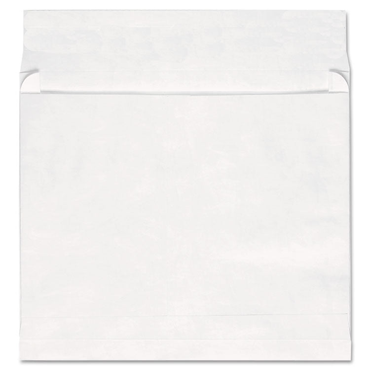 Universal - Deluxe Tyvek Expansion Envelopes, Open-End, 2" Capacity, #13 1/2, Square Flap, Self-Adhesive Closure, 10 x 13, White, 100/Box