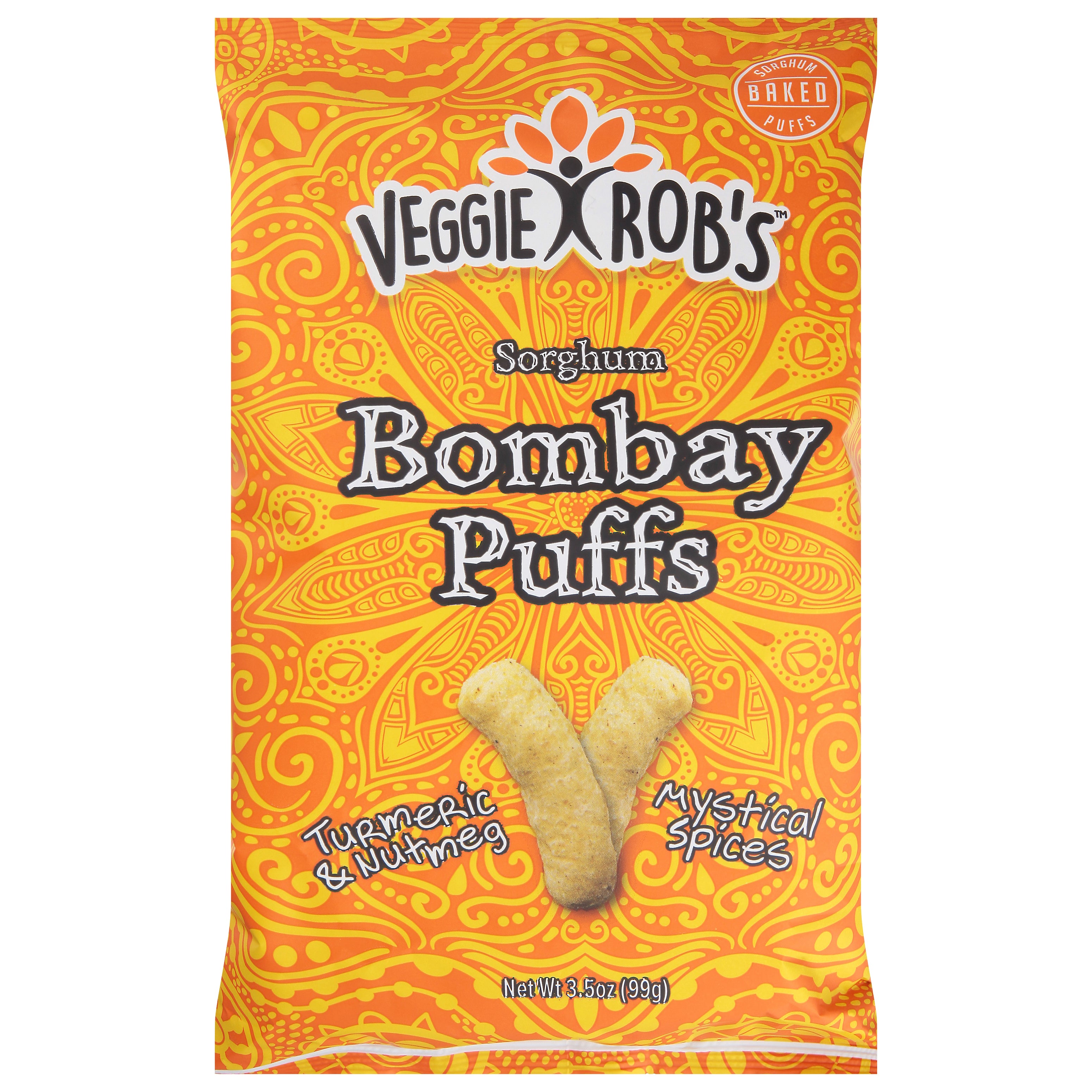 Veggie Rob's Sorghum Baked Bombay Puffs 3.5 oz - Case of 12