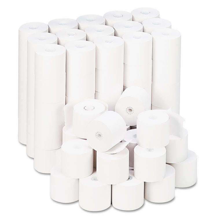 Universal - Impact and Inkjet Print Bond Paper Rolls, 0.5" Core, 2.25" x 165 ft, White, 100/Carton