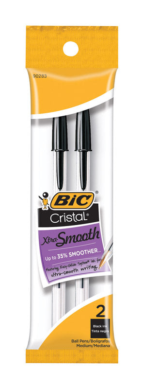 BIC - BIC Cristal Black Ball Point Pen 2 pk - Case of 12