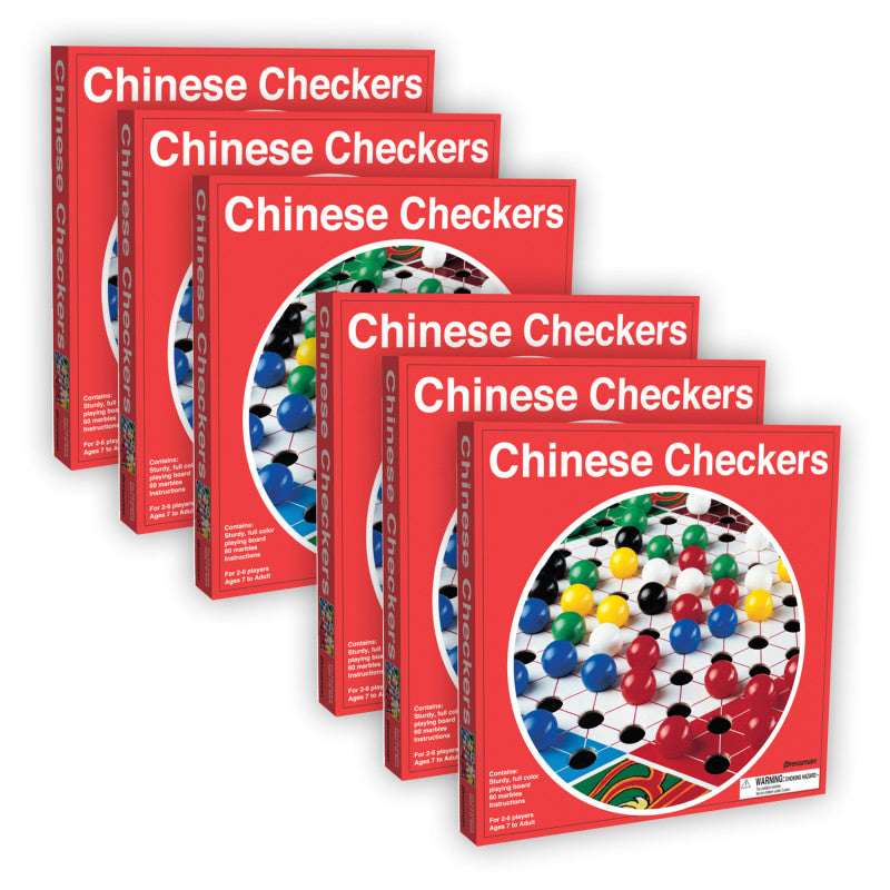 PRESSMAN - Chinese Checkers, Pack of 6