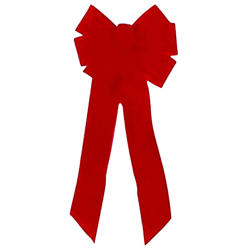HOLIDAY TRIMS - Holiday Trims Red 7 Loop Christmas Bow 10 in. - Case of 12