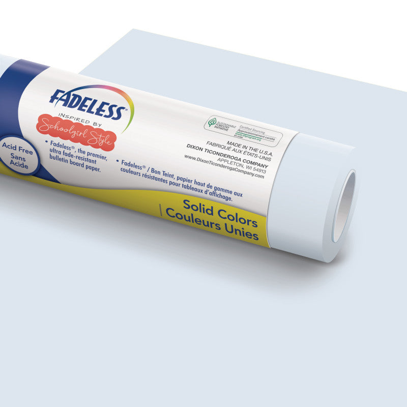 FADELESS - Schoolgirl Style™ Bulletin Board Paper, 48" x 50' Roll, Cotton Candy Cloud