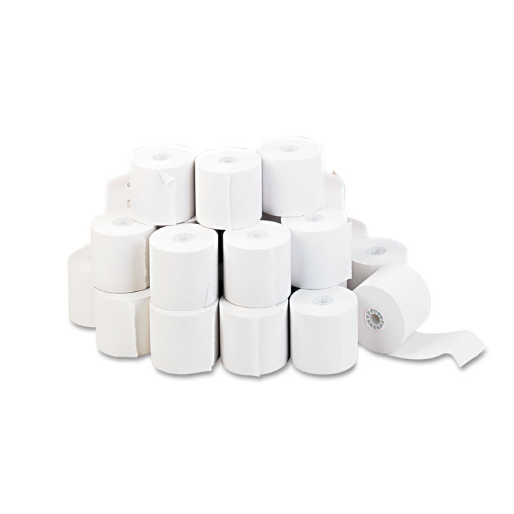 Universal - Impact and Inkjet Print Bond Paper Rolls, 0.5" Core, 2.25" x 130 ft, White, 100/Carton