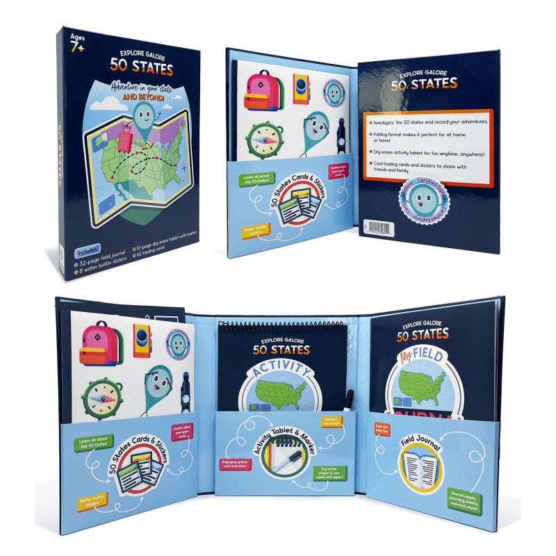 CARSON DELLOSA EDUCATION - Explore Galore: 50 States Dry-Erase Activity Kit