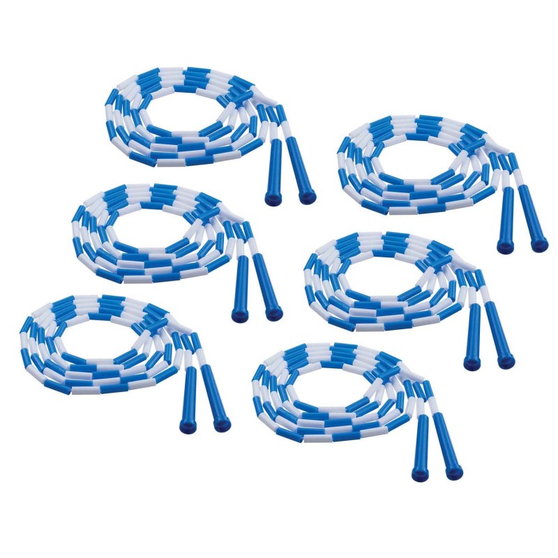 CHAMPION SPORTS - Plastic Segmented Jump Rope 9', Pack of 6
