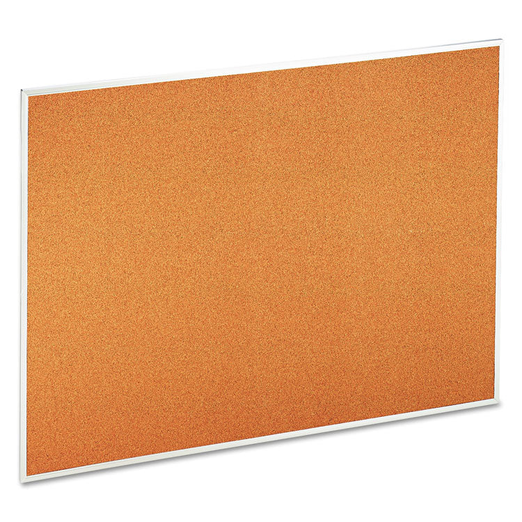 Universal - Cork Bulletin Board, 48 x 36, Tan Surface, Aluminum Frame