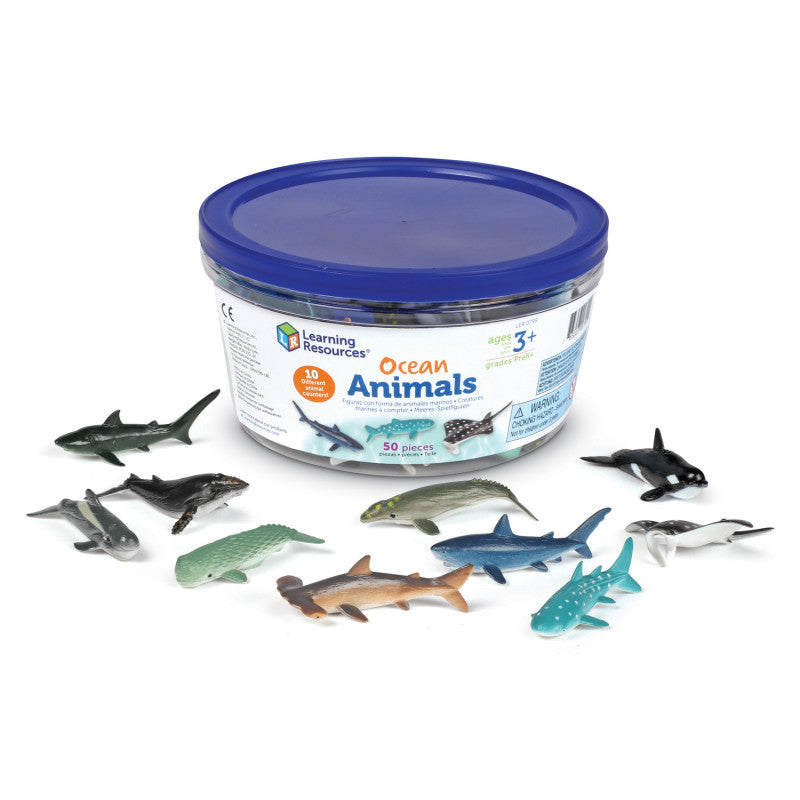 LEARNING RESOURCES - Ocean Creatures, Set of 50