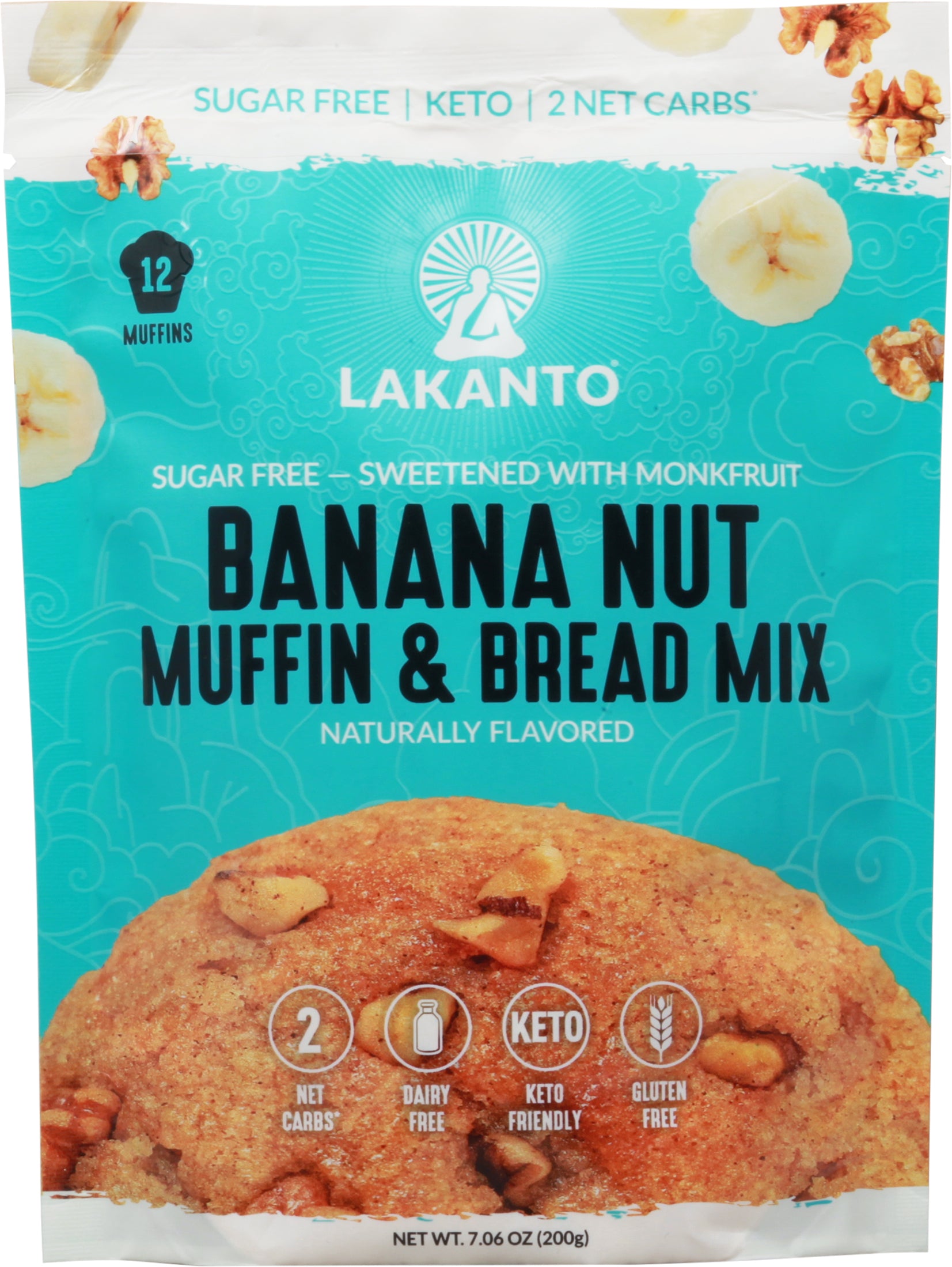 Lakanto Sugar Free Banana Nut Muffin & Bread Mix 7.06 oz - Case of 8