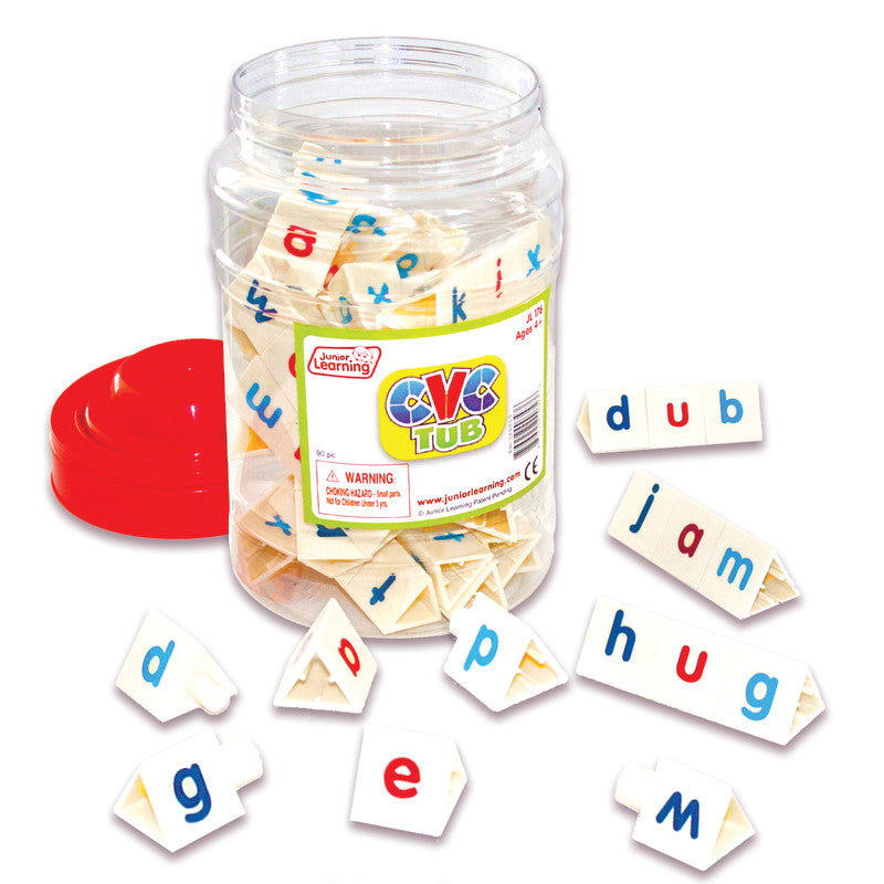 JUNIOR LEARNING - Tri-Blocks® CVC Tub, Set of 90