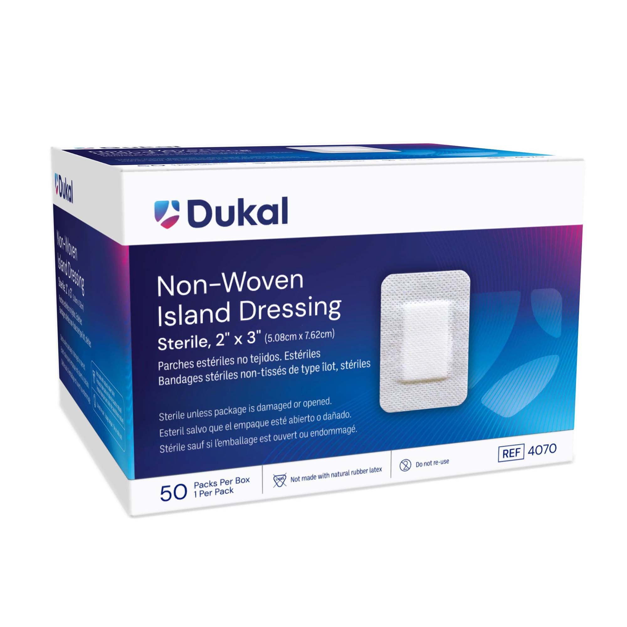 Dukal - Island Dressing Dukal 2 X 3 Inch Rectangle Sterile [50/BX]