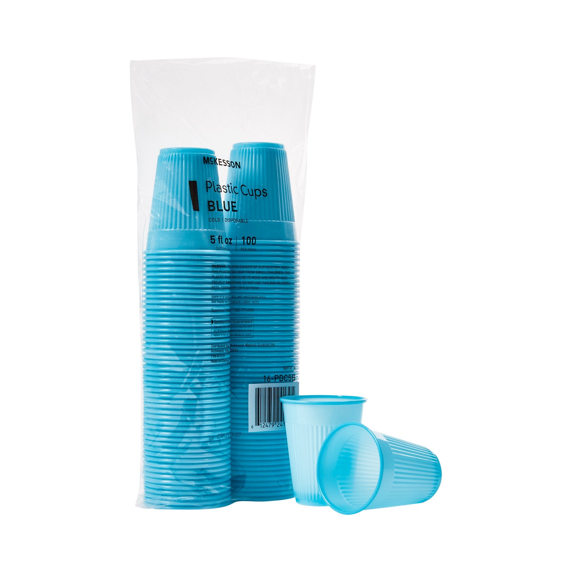 McKesson Brand - Drinking Cup McKesson 5 oz. Blue Polypropylene Disposable [100/SL]