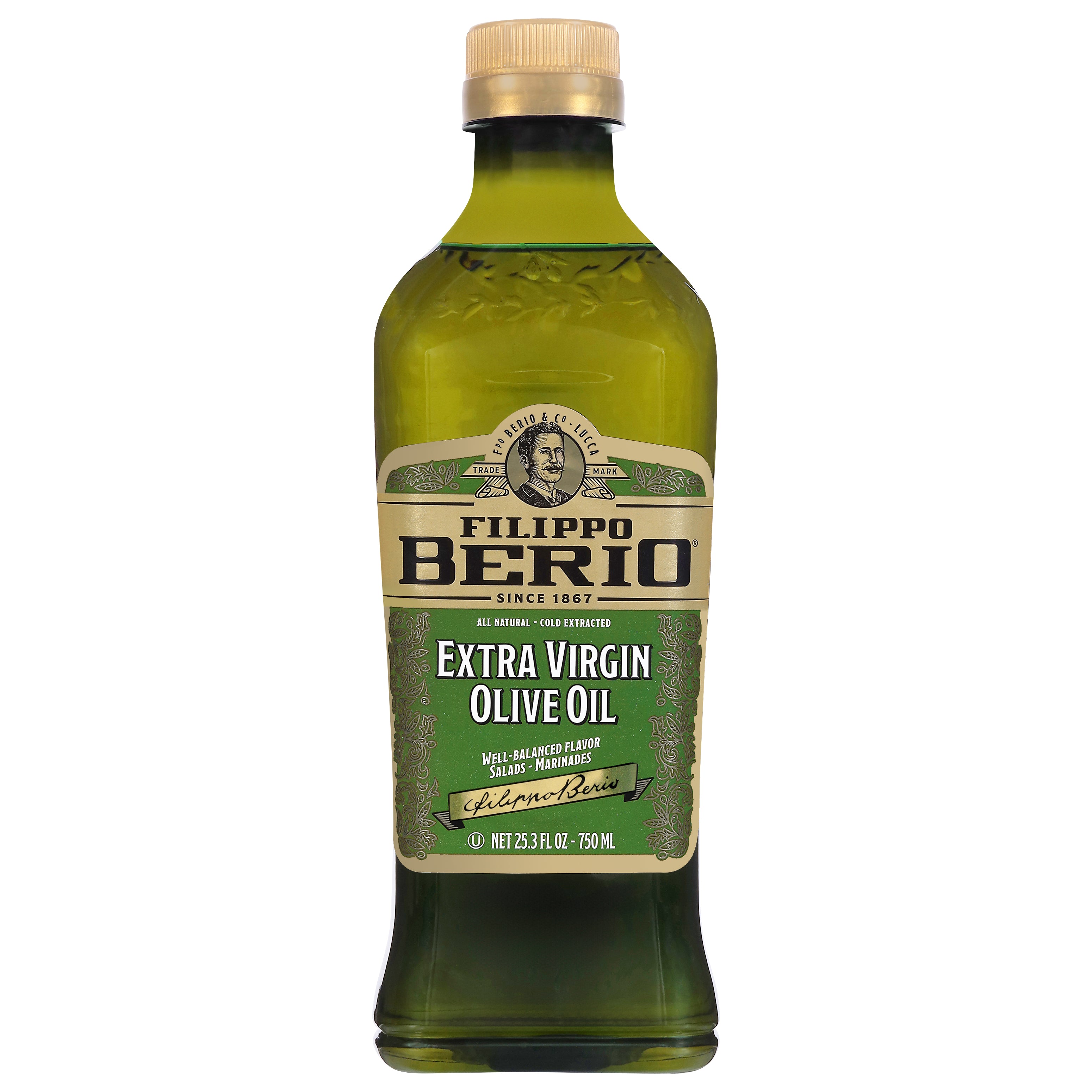 Filippo Berio Extra Virgin Olive Oil 25.3 fl oz - Case of 12