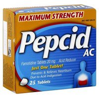 Johnson & Johnson Consumer - Antacid Pepcid® AC 20 mg Strength Tablet 25 per Box [1/BT]