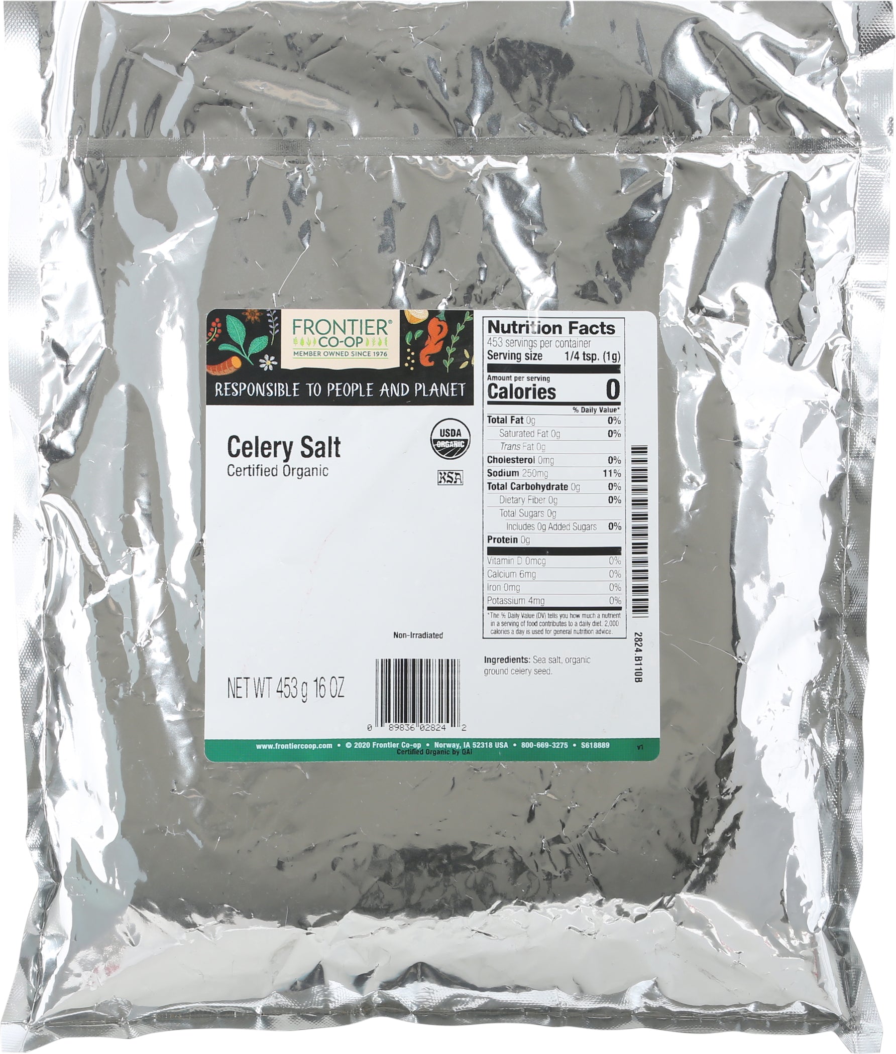 Frontier Co-op Celery Salt - Case of 1 - 16 OZ