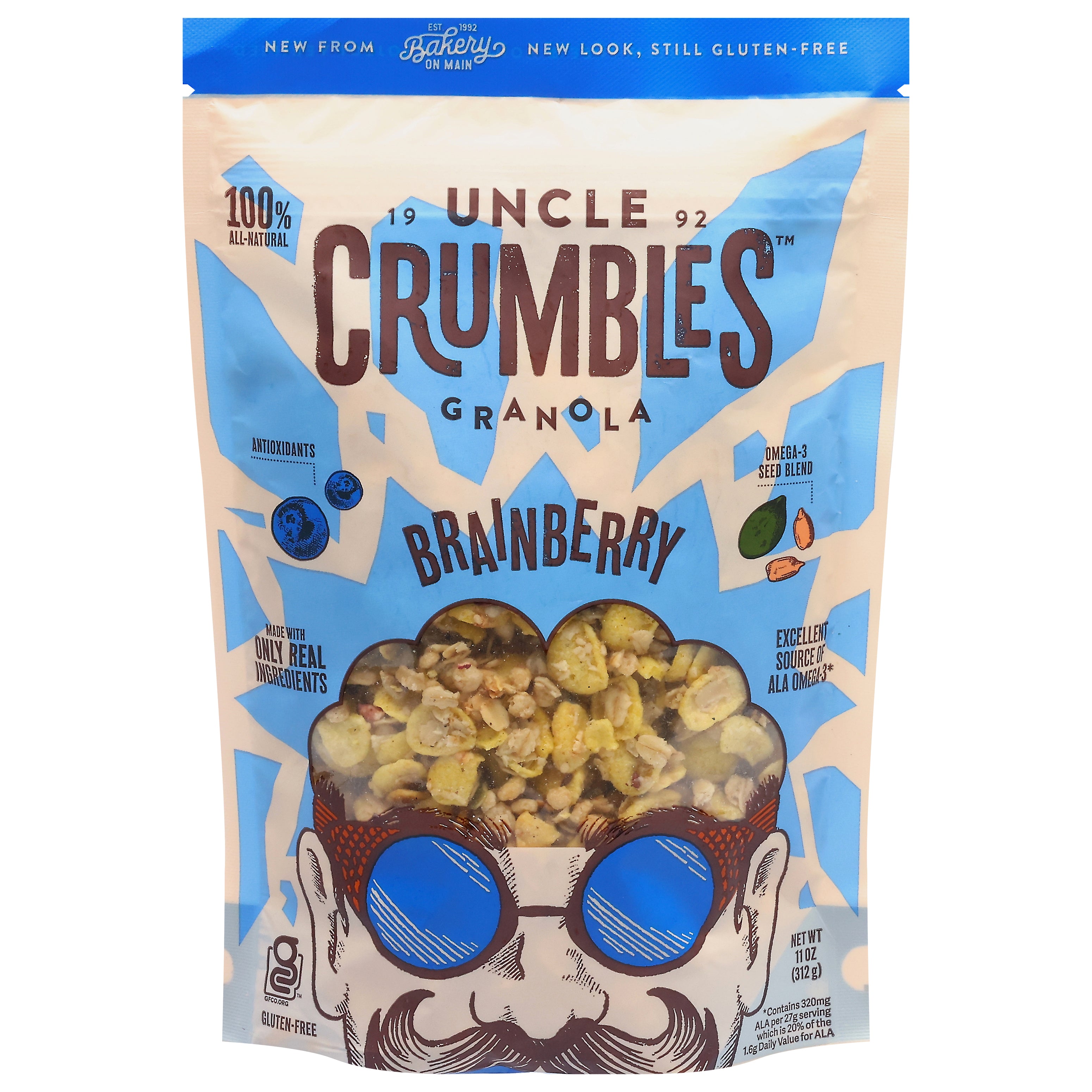 Uncle Crumbles Brainberry Granola - 11oz - Case of 6