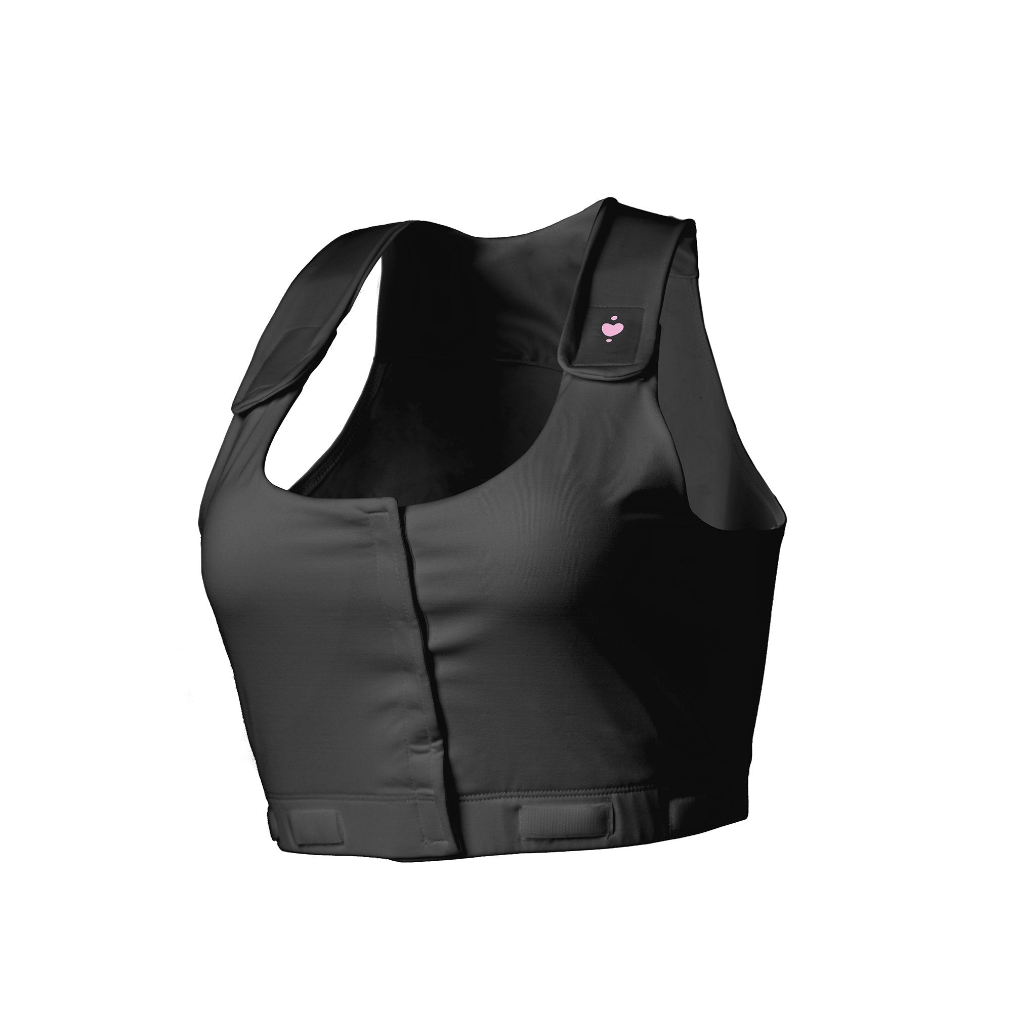 heart&core Sports and Medical LLC - Post-Surgical Bra Larissa Black X-Large 40 to 42 Inch [1/EA]