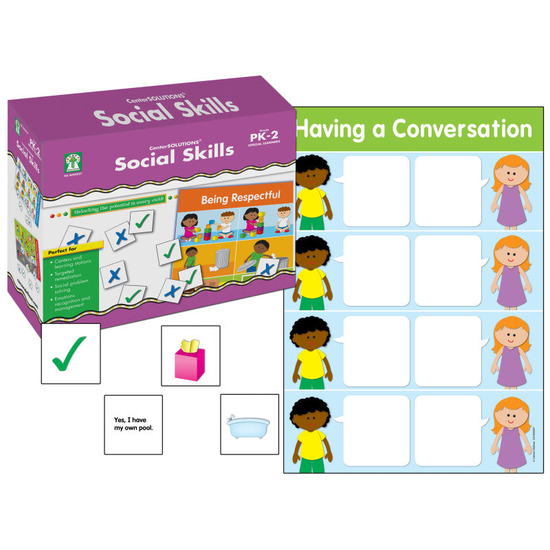 CARSON DELLOSA EDUCATION - Social Skills File Folder Game