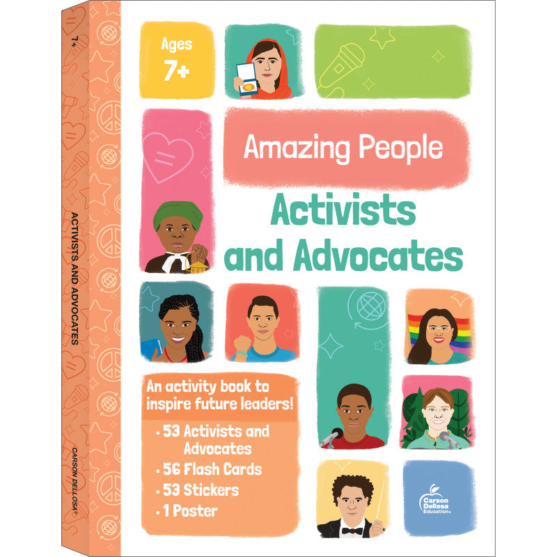 CARSON DELLOSA EDUCATION - Amazing People: Activists and Advocates Activity Book