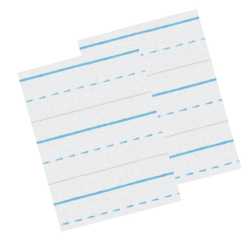 ZANER-BLOSER - Sulphite Handwriting Paper, Dotted Midline, Grade 2, 1/2" x 1/4" x 1/4" Ruled Long, 10-1/2" x 8", , 500 Sheets Per Pack, 2 Packs