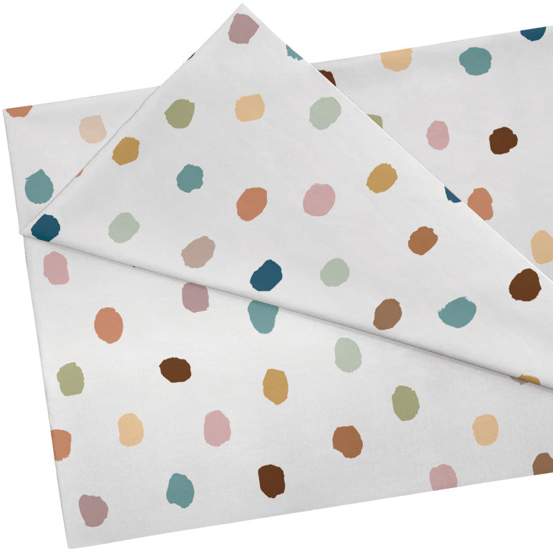 TEACHER CREATED RESOURCES - Everyone is Welcome Painted Dots Creative Class Fabric, 48 Inch x 3 Yards