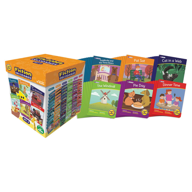 BEANSTALK BOOKS - Letters & Sounds Fiction Decodables Boxed Set, Set 2