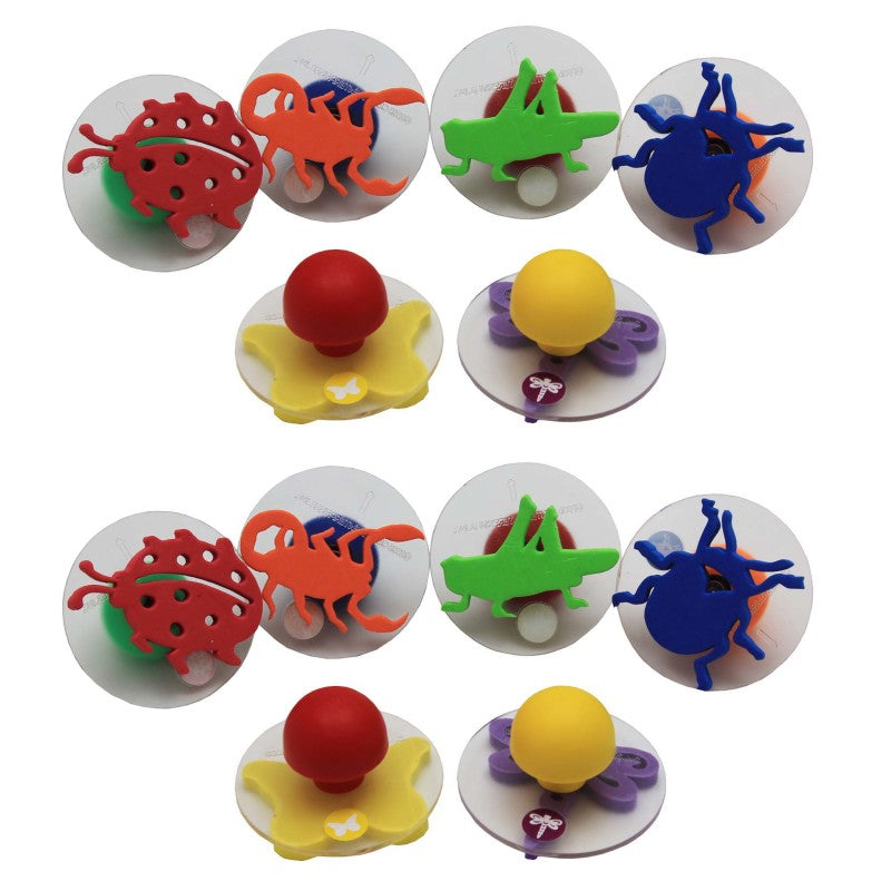 READY 2 LEARN - Giant Stampers - Insects - Set 1 - 6 Per Set - 2 Sets