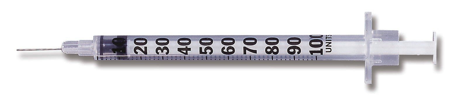 embecta Medical II LLC - Standard Insulin Syringe with Needle Micro-Fine™ 1 mL 5/8 Inch 27 Gauge NonSafety Regular Wall [100/BX]