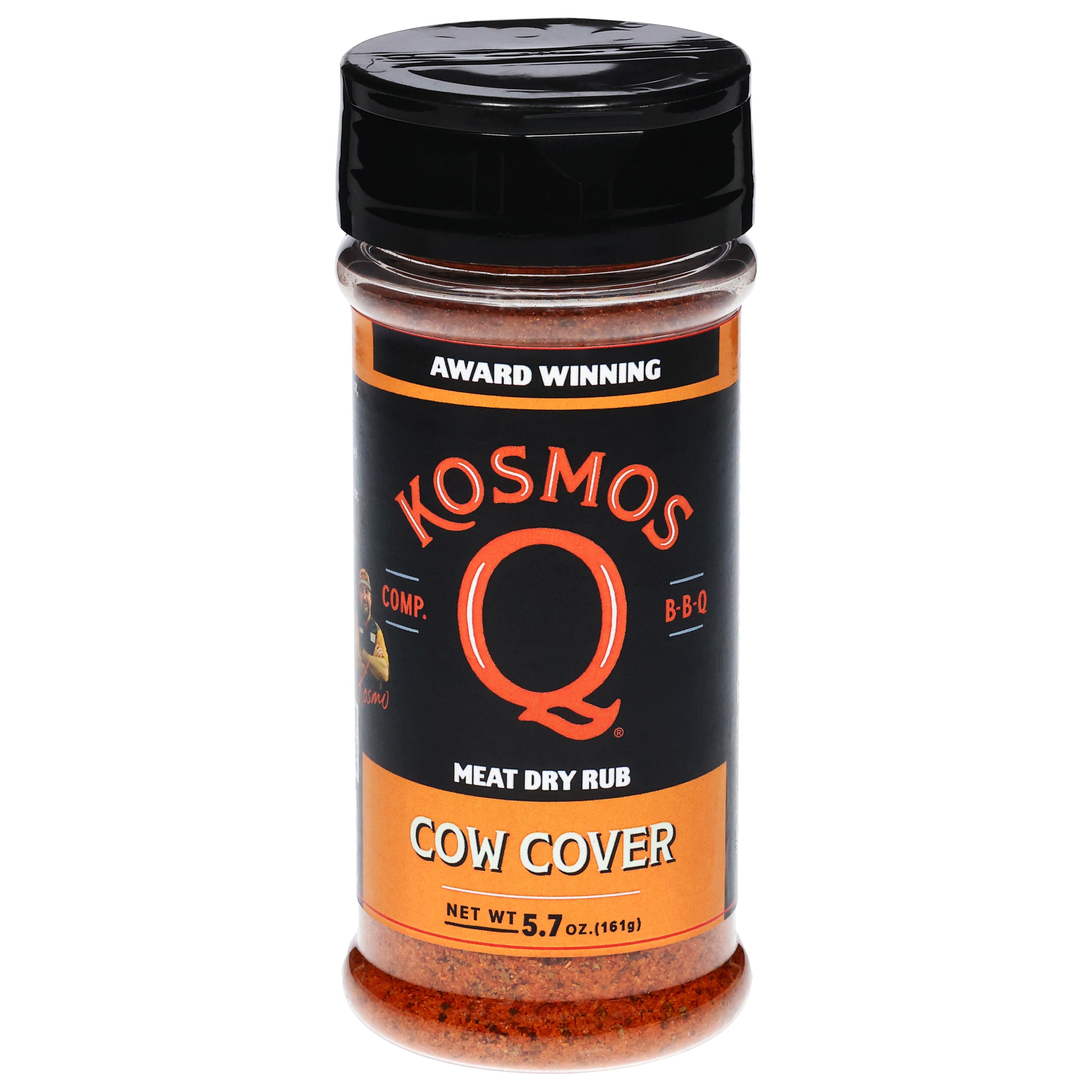 Kosmos Q Cow Cover Meat Dry Rub 5.7 oz - Case of 6