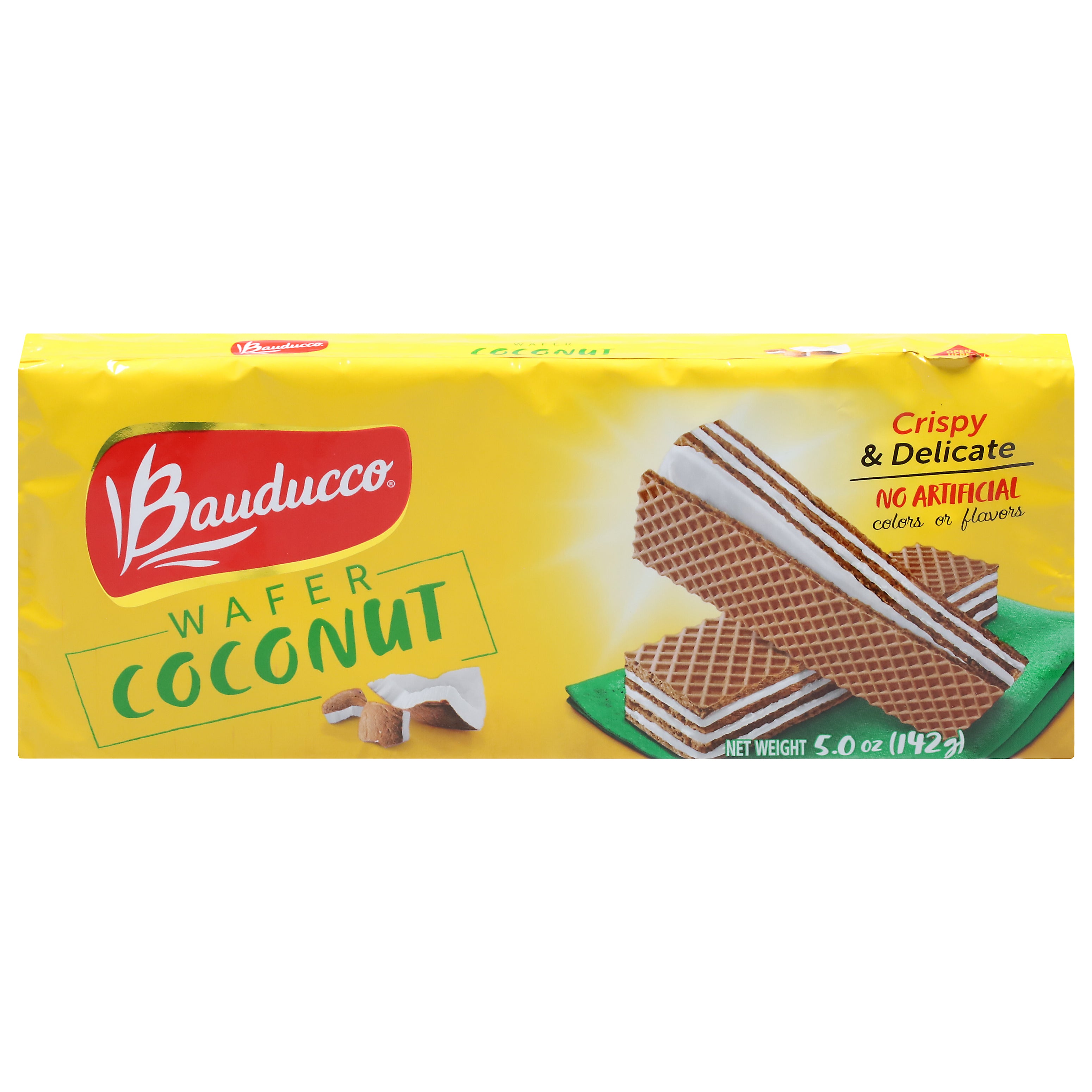 Bauducco Coconut Wafer 5.0 oz - Case of 18