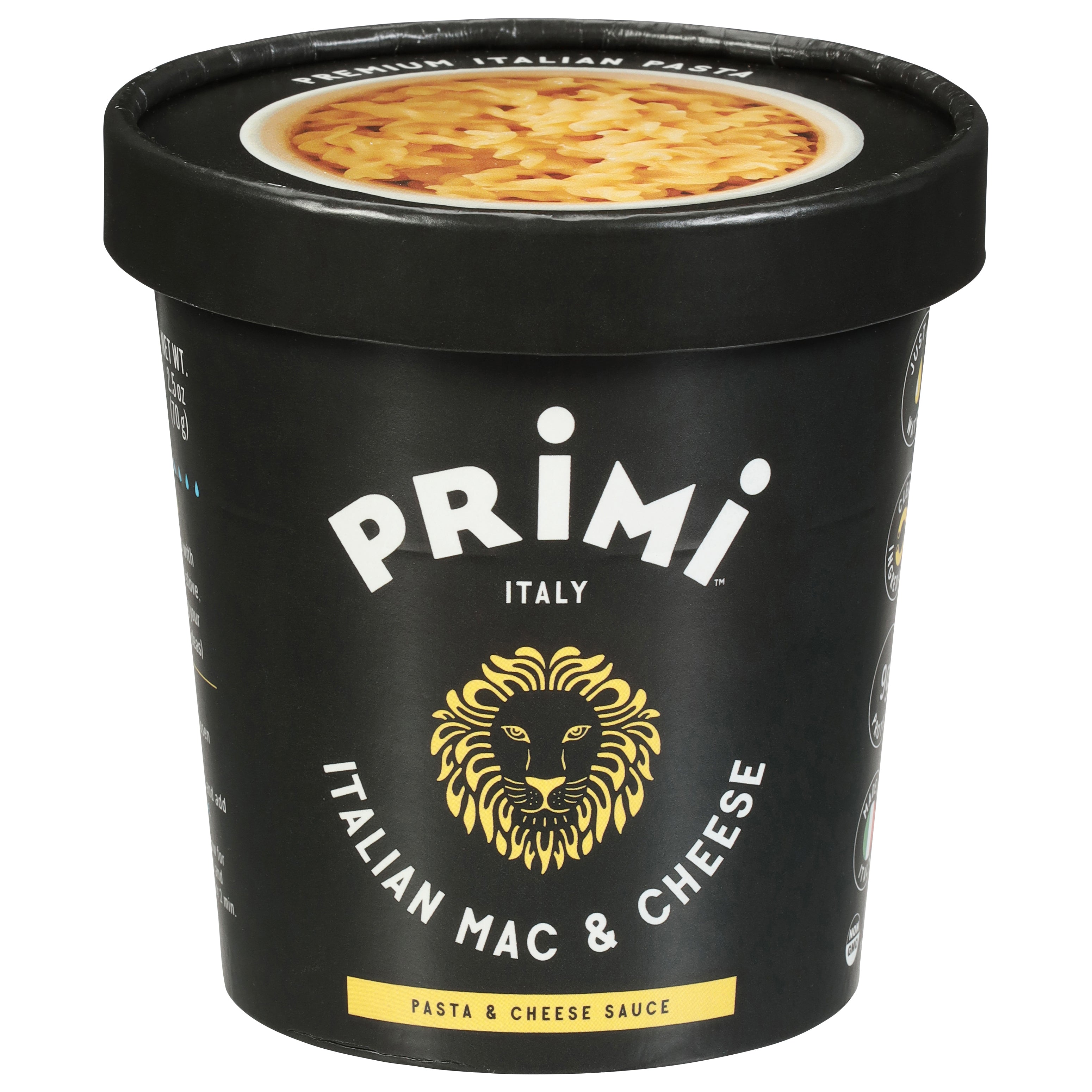 Primi Italian Mac & Cheese Pasta & Cheese Sauce 2.5 oz - Case of 12
