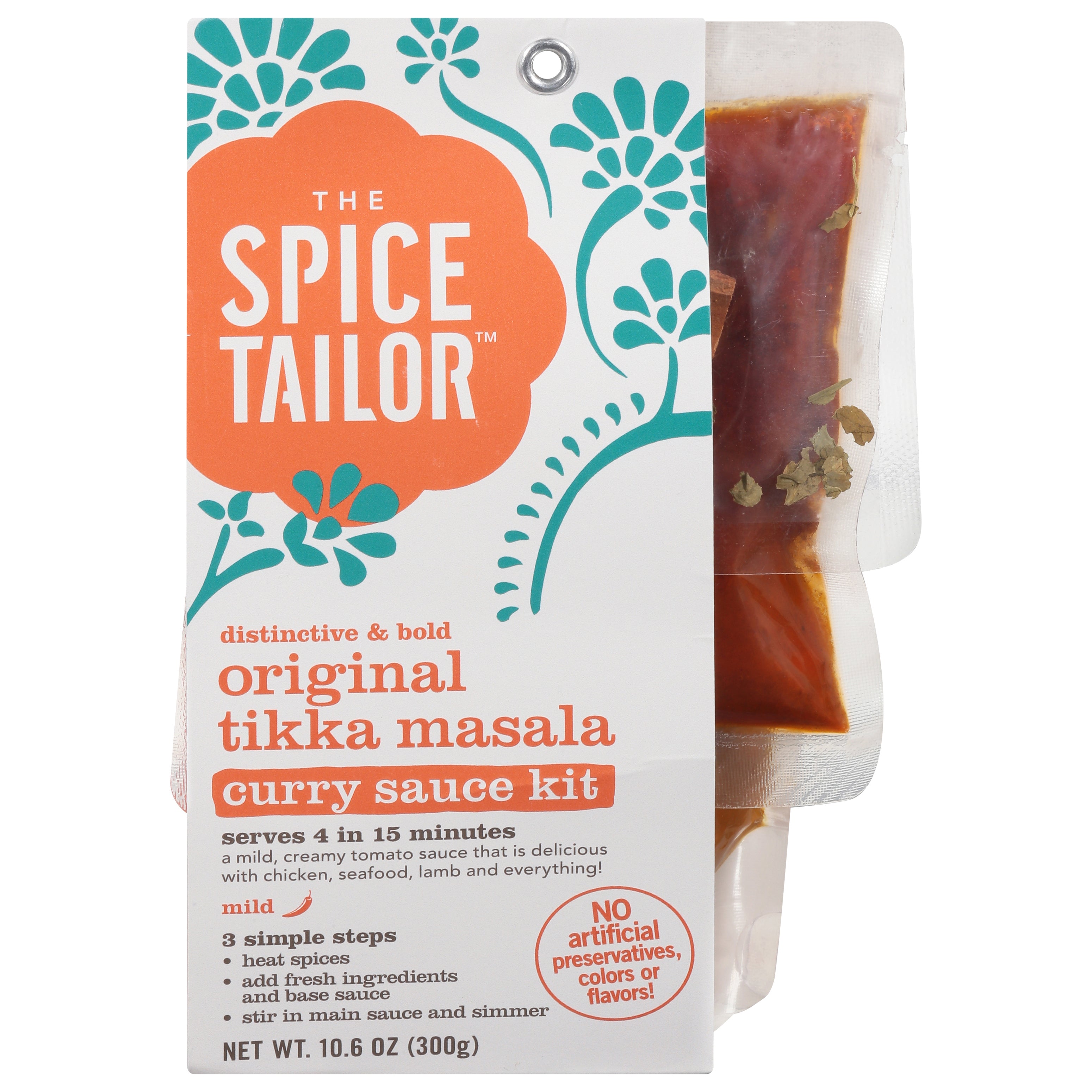 The Spice Tailor Distinctive & Bold Original Tikka Masala Curry Sauce Kit 10.6 oz - Case of 5