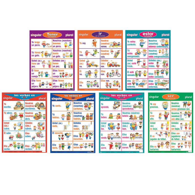 POSTER PALS - Spanish Verb Posters, Set of 7