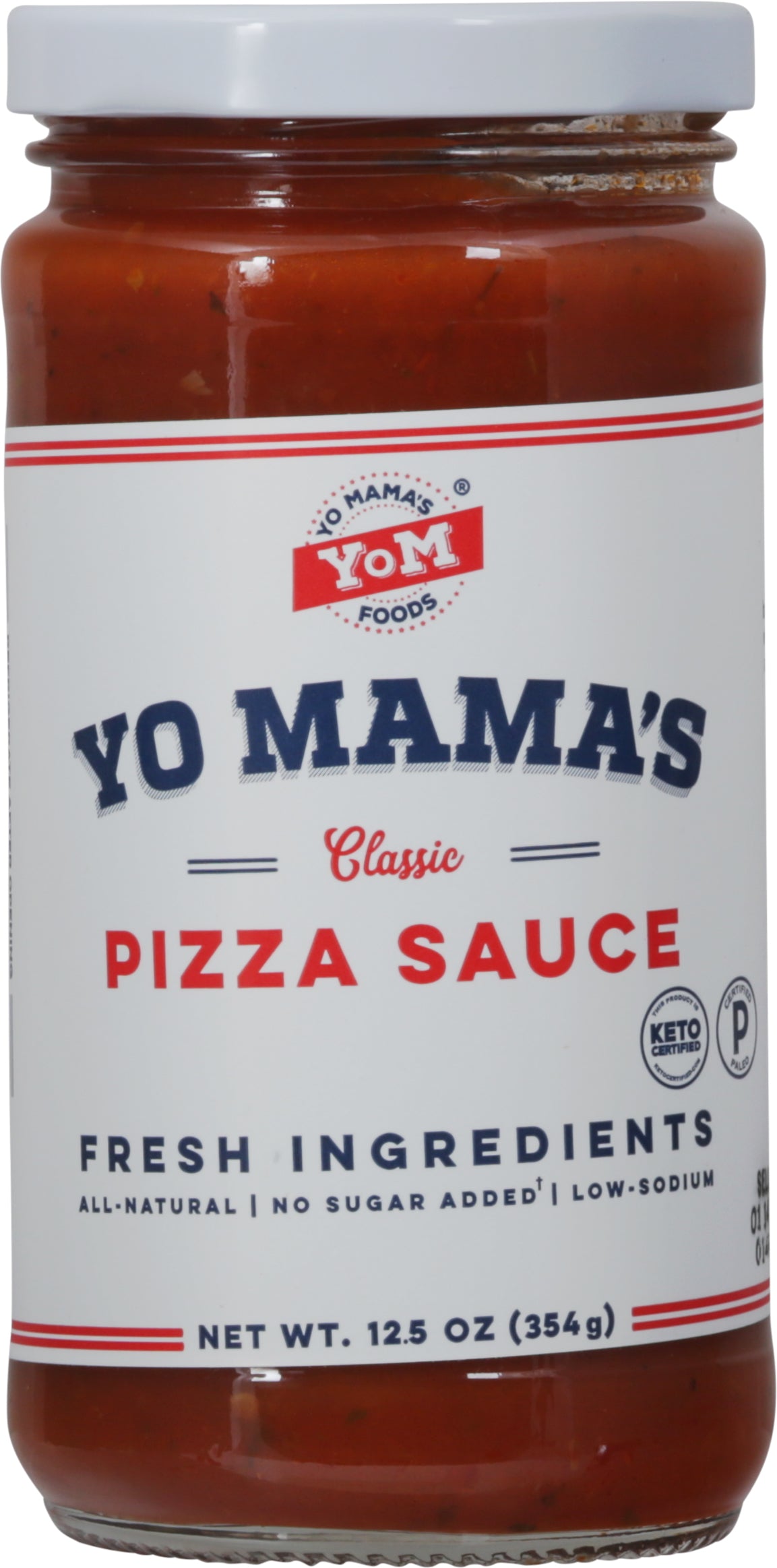 Yo Mama's Classic Pizza Sauce 12.5 oz - Case of 6