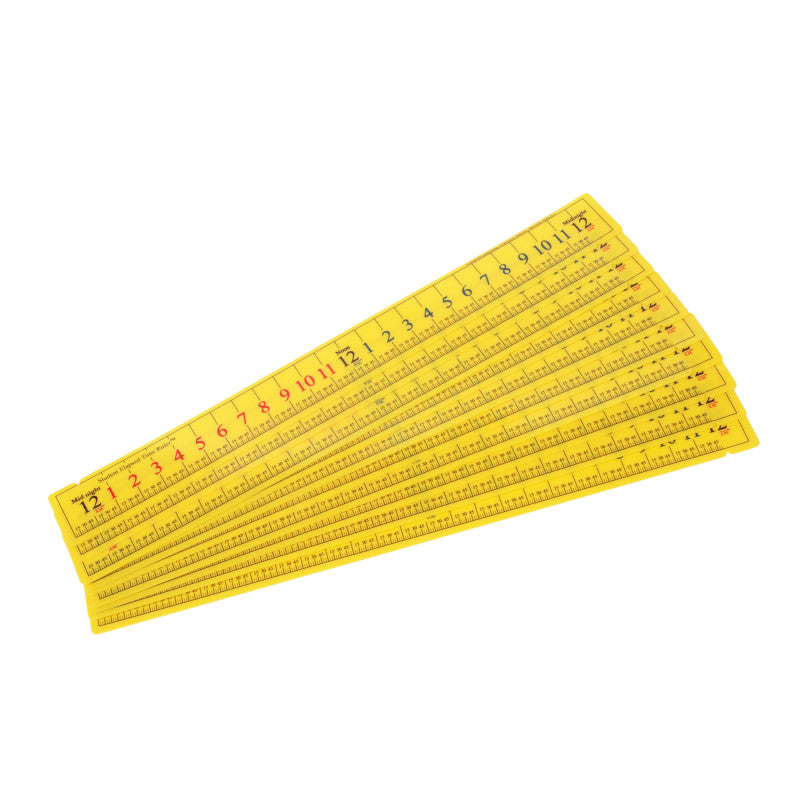 LEARNING ADVANTAGE - Elapsed Time Ruler - Student Size - Set of 10