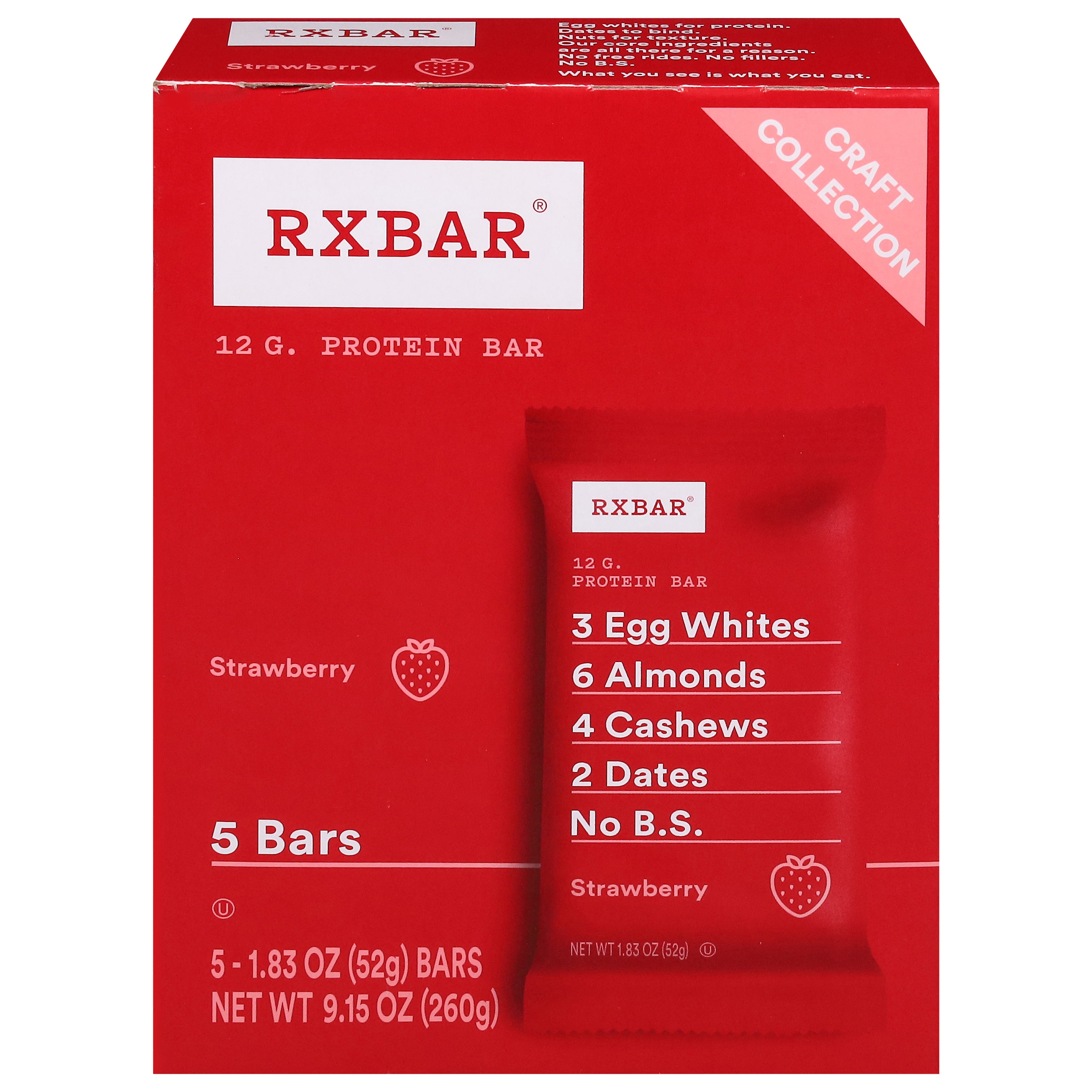 Insurgent Brands Llc Rxbar Strawberry 9.15oz - Case of 6