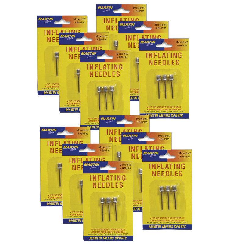 MARTIN SPORTS - Inflating Needles, 3 Per Pack, 12 Packs
