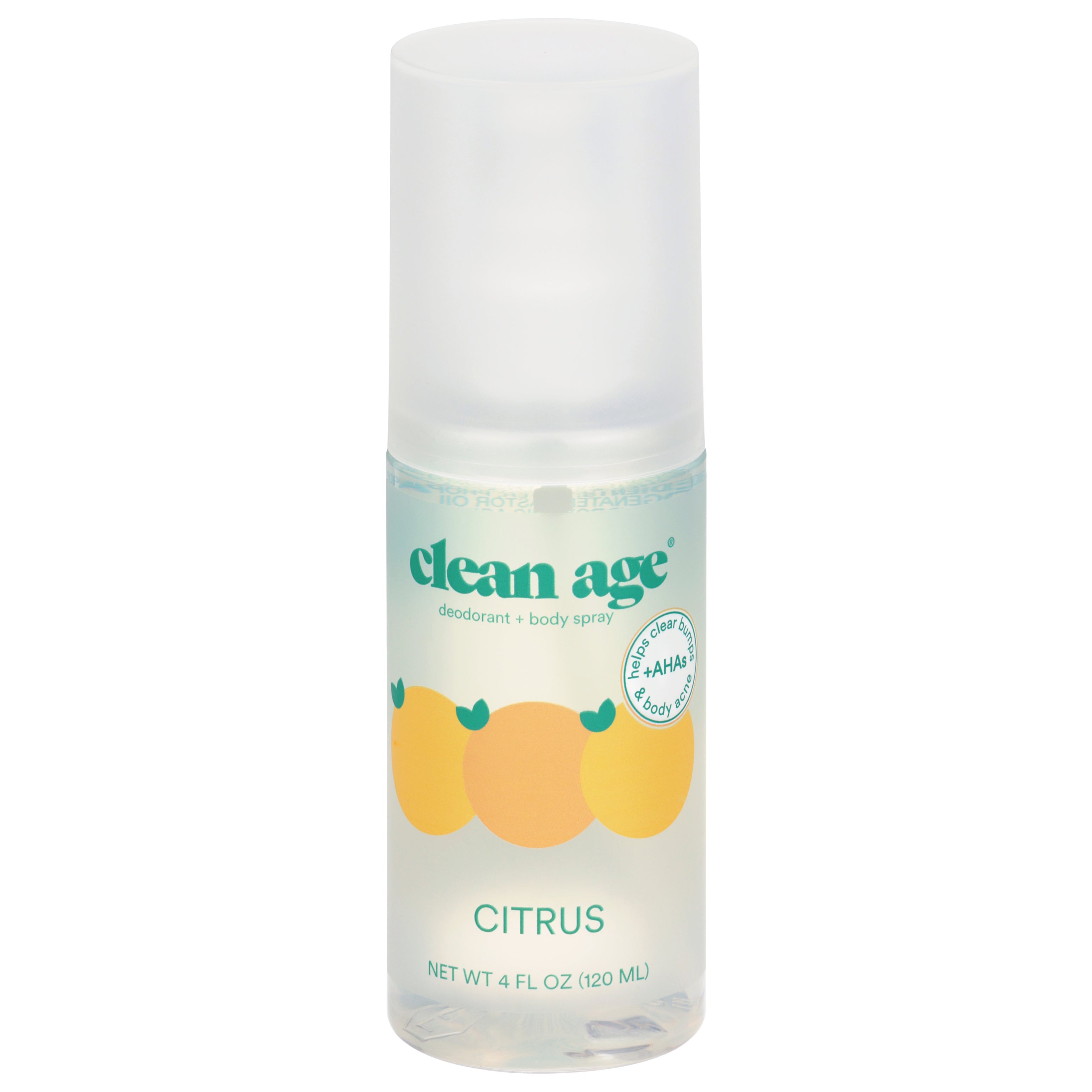 Clean Age Citrus Deodorant + Body Spray 4 fl oz - Case of 1