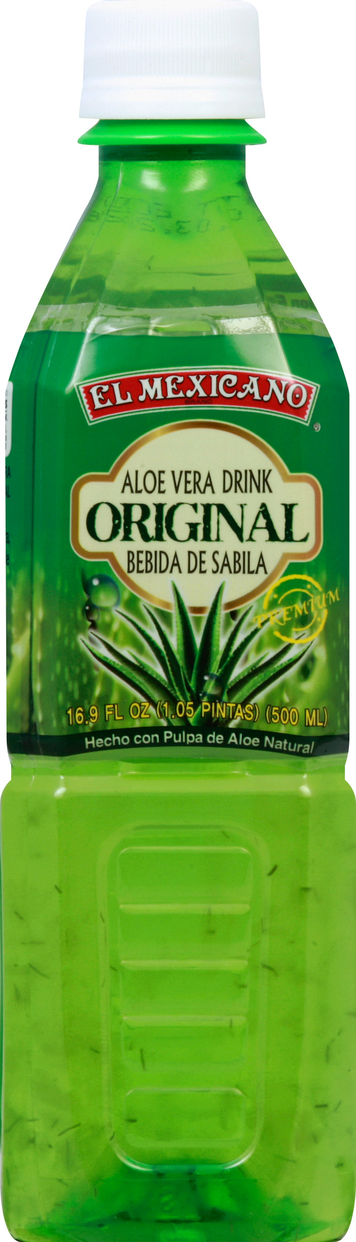 El Mexicano Aloe Vera Drink 16.9 oz - Case of 20