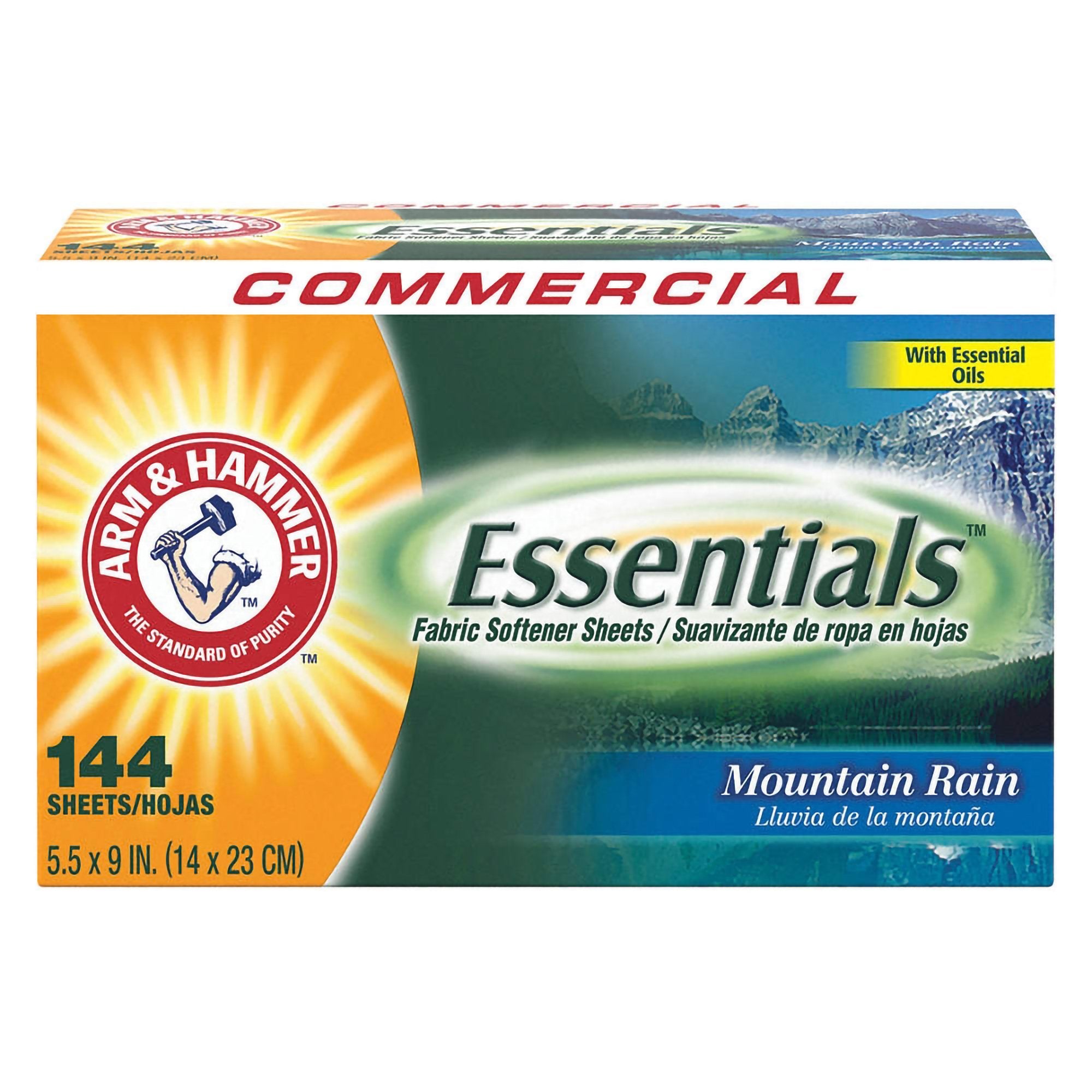 RJ Schinner Co - Fabric Softener Arm & Hammer® Essentials® 144 Count Box Sheet Mountain Fresh Scent [144/BX]