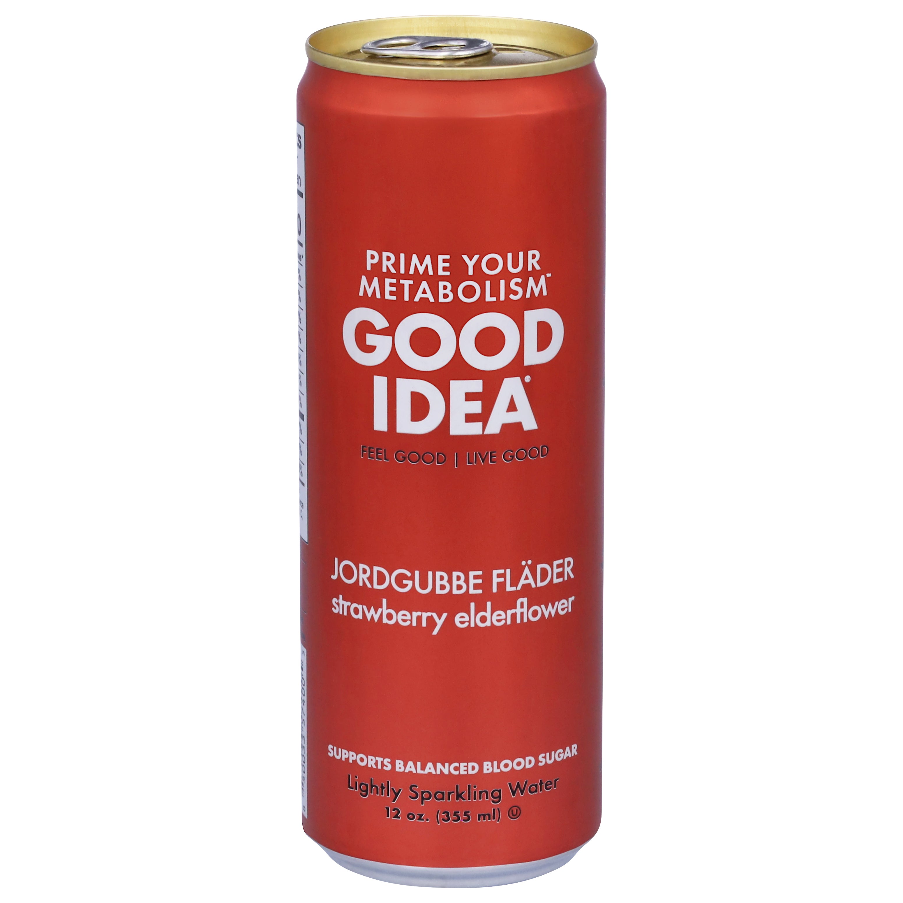 Good Idea Lightly Strawberry Elderflower Sparkling Water 12 oz - Case of 12